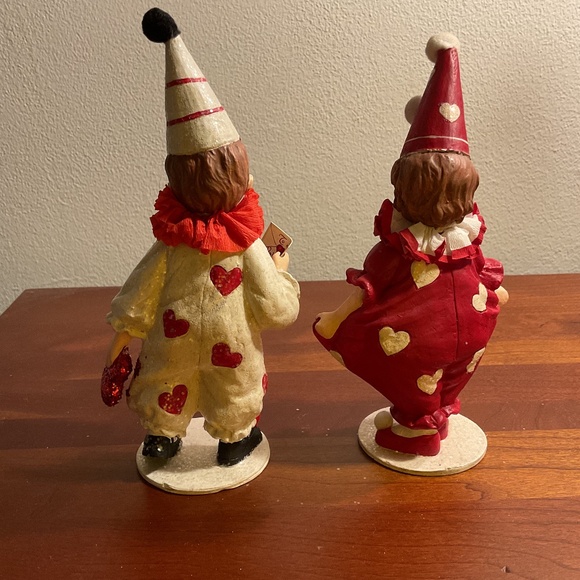 Bethany Lowe Set of 2 Valentine Clown Girl and Boy...